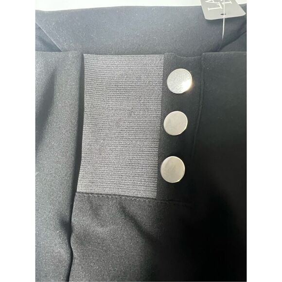 NWT La12st High-waisted leggings with elastic waistband. False embossed silver b - Picture 10 of 11